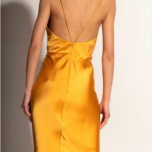 Jurassic Gold/ Orange Size Medium slip dress from Samsoe Samsoe